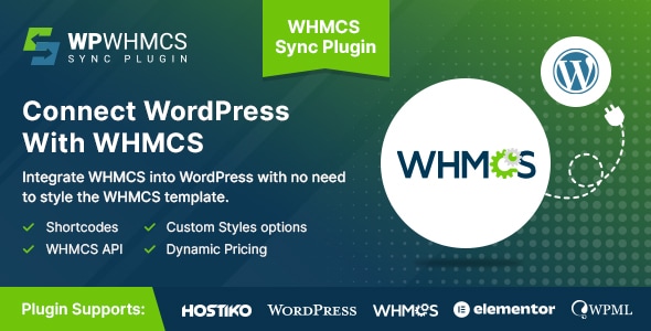 WHMCS Sync - WHMCS Integration Plugin for WordPress - CodeCanyon Item for Sale