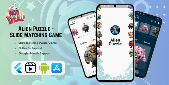 Alien Puzzle Slide Matching 2D Game - CodeCanyon Item for Sale