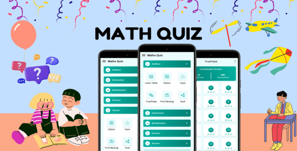 Math Quiz - Math Learning Brain Challenge - CodeCanyon Item for Sale