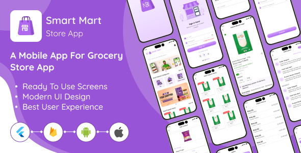 Smart Mart - Flutter App with Admin Panel Integration using Firebase - CodeCanyon Item for Sale