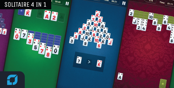 Solitaire - 4 in 1 - CodeCanyon Item for Sale