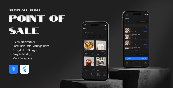 Flutter POS UI Template - Modern & Multi-language - CodeCanyon Item for Sale
