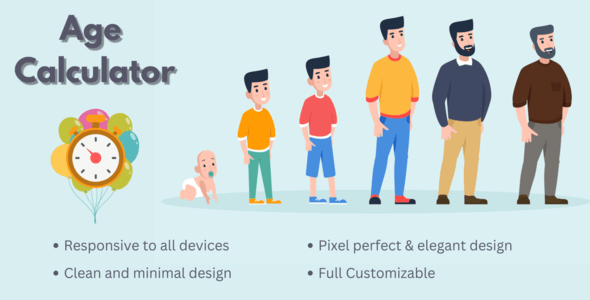 Age Calculator - CodeCanyon Item for Sale