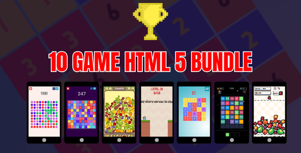 10 Game Bundle Html5 - CodeCanyon Item for Sale