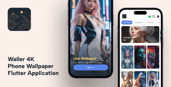 Waller - Wallpaper Flutter Full Application - CodeCanyon Item for Sale