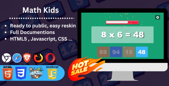 Math Kids HTML5 Game - CodeCanyon Item for Sale