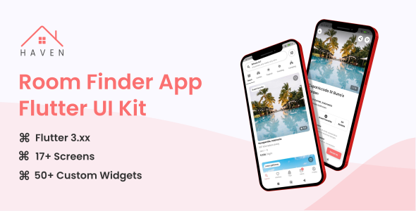 Haven – Room Finder Flutter UI Kit - CodeCanyon Item for Sale