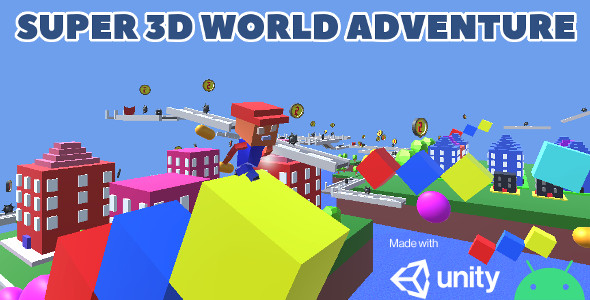 Super 3d World Adventure, Unity game source code - CodeCanyon Item for Sale