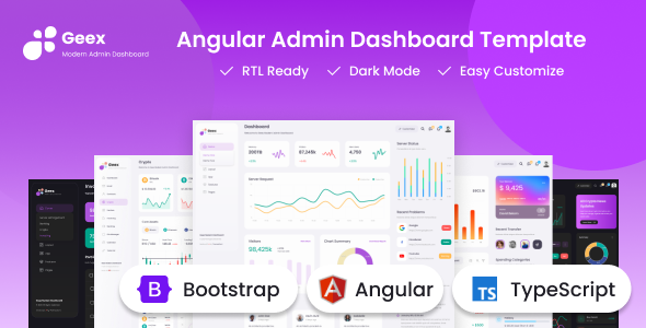 Geex - Angular & Bootstrap Admin Dashboard Template - CodeCanyon Item for Sale