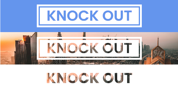 Knockout Text Effects - HTML CSS - CodeCanyon Item for Sale