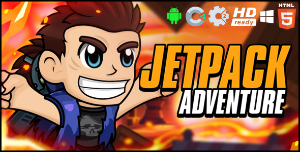 Jetpack Adventure HTML5 Game Construct 2/3 - CodeCanyon Item for Sale