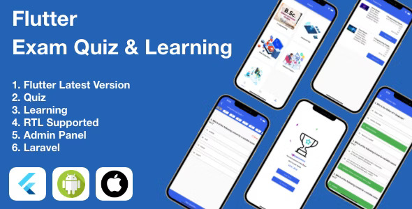 flutter exam quiz full app - CodeCanyon Item for Sale