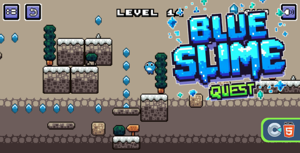 Blue Slime Quest - HTML5 Game (C3p) - CodeCanyon Item for Sale