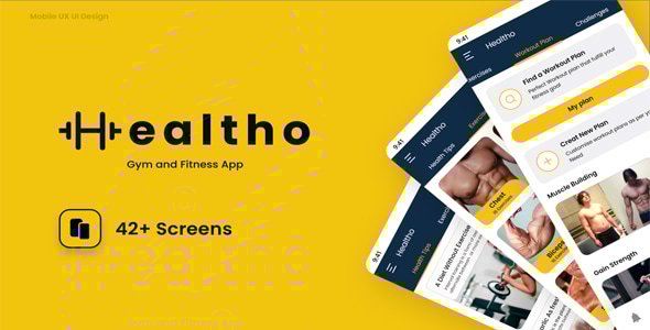 Flutter Gym App UI Kit - CodeCanyon Item for Sale