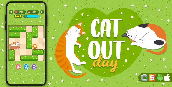 Premium Game - Cat Out - HTML5, Construct 3 - CodeCanyon Item for Sale