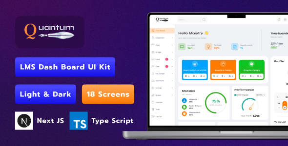 Quantum | LMS Dashboard Next Js Template - CodeCanyon Item for Sale
