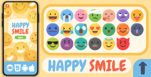 Happy Smile - HTML5 Game, Construct 3 - CodeCanyon Item for Sale