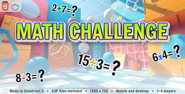 Math Challenge - HTML5 Math game (1~4 players) - CodeCanyon Item for Sale