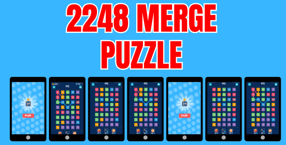 2248 Merge Puzzle - HTML5 Game (Phaser 3) - CodeCanyon Item for Sale
