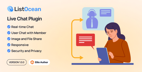 Live Chat Plugin - Listocean Classified Ads Listing Marketplace Platform - CodeCanyon Item for Sale