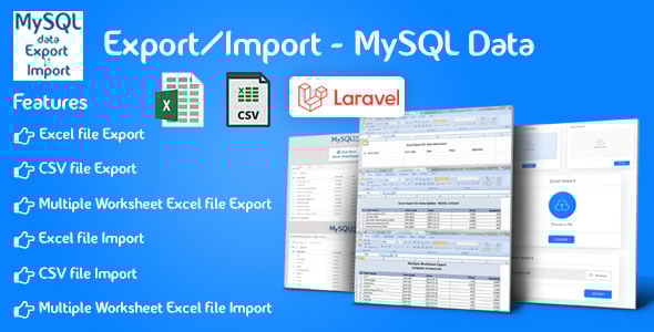 Export/Import - Laravel - CodeCanyon Item for Sale