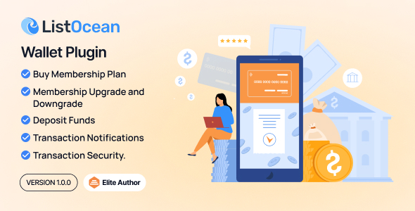 Wallet Plugin - Listocean Classified Ads Listing Marketplace Platform - CodeCanyon Item for Sale