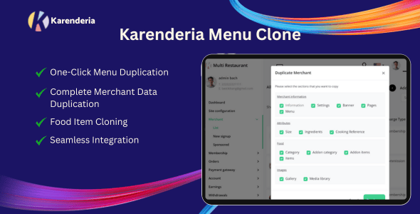 Karenderia Menu Clone - CodeCanyon Item for Sale