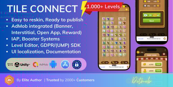 Tile Connect - Unity Complete Game - CodeCanyon Item for Sale