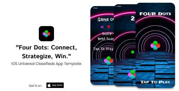 Four Dots | iOS Universal Endless Board Game Template (Swift) - CodeCanyon Item for Sale