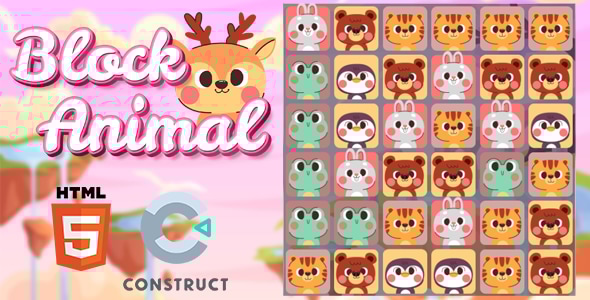 Block Animal - Construct3 - HTML - CodeCanyon Item for Sale