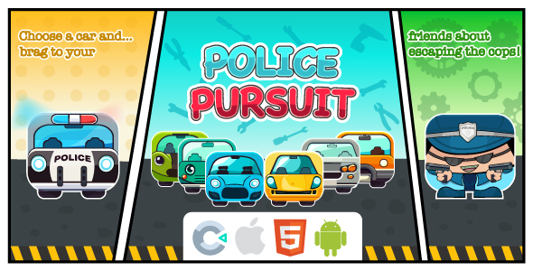 Police Pursuit - HTML5 - Construct 3 - CodeCanyon Item for Sale