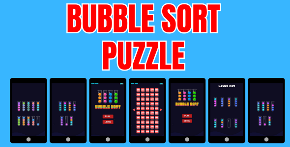 Bubble Sort Puzzle Html5 Game - CodeCanyon Item for Sale