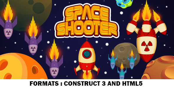 Space Shooter Game (Construct 3 | C3P | HTML5) Space Game - CodeCanyon Item for Sale