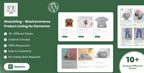 WooListing - WooCommerce Product Listing for Elementor - CodeCanyon Item for Sale