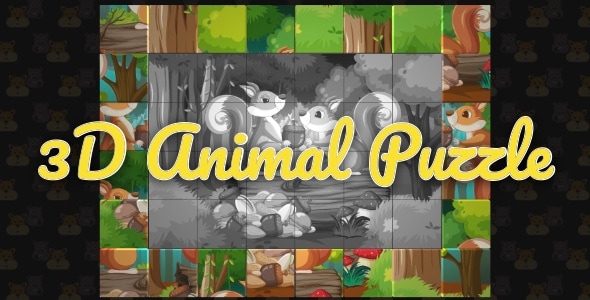3D Animal Puzzle - Cross Platform Puzzle Game - CodeCanyon Item for Sale