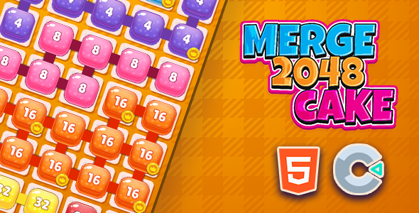 Merge 2048 Cake - Html5 (Construct3) - CodeCanyon Item for Sale