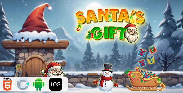 Santa's Gift - HTML5 Construct3 Game - CodeCanyon Item for Sale