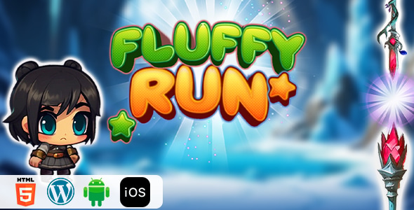 Fluffy Run - HTML5 Construct3 Game - CodeCanyon Item for Sale