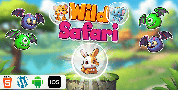 Wild Safari - HTML5 Construct3 Game - CodeCanyon Item for Sale