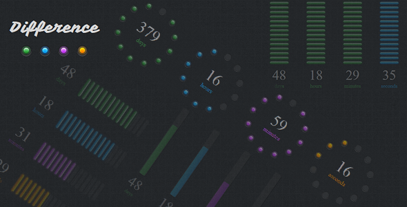 Difference - jQuery CountDown Plugin - CodeCanyon Item for Sale
