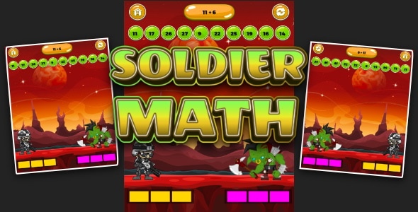 Soldier Math - Cross Platform Math Game - CodeCanyon Item for Sale