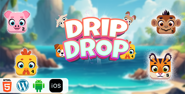 Drip Drop - HTML5 Construct3 Game - CodeCanyon Item for Sale