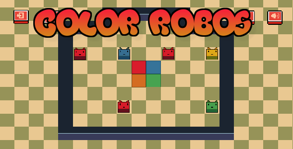 Color Robos | Logic Puzzle Game | Html5 Game | Unity - CodeCanyon Item for Sale