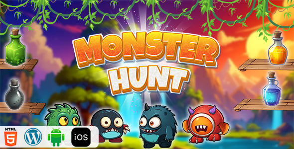 Monster Hunt - HTML5 Construct3 Game - CodeCanyon Item for Sale