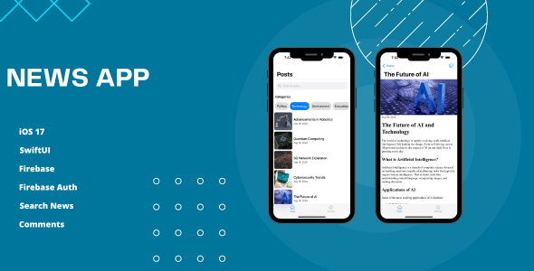 News App iOS (SwiftUI) - CodeCanyon Item for Sale