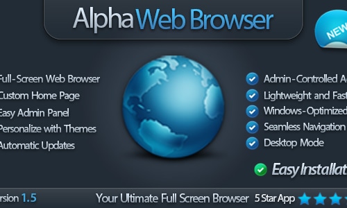 Alpha Full Screen Web Browser by MSDJMike | CodeCanyon