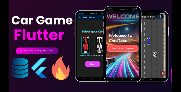 Flutter Flame Car Race Game - CodeCanyon Item for Sale