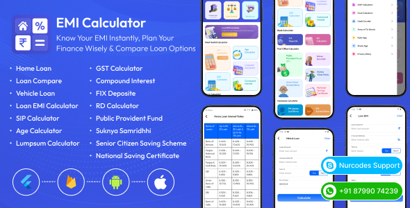 Ultimate Financial Calculator: Loans, Investments & More || Flutter Code - CodeCanyon Item for Sale