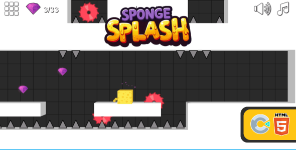 Sponge Splash - HTML5 Game (C3p) - CodeCanyon Item for Sale