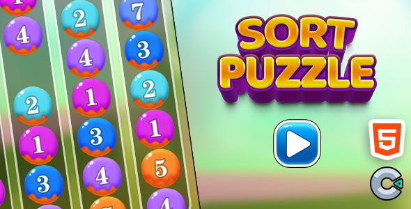 Sort Puzzle - Html5 (Construct3) - CodeCanyon Item for Sale
